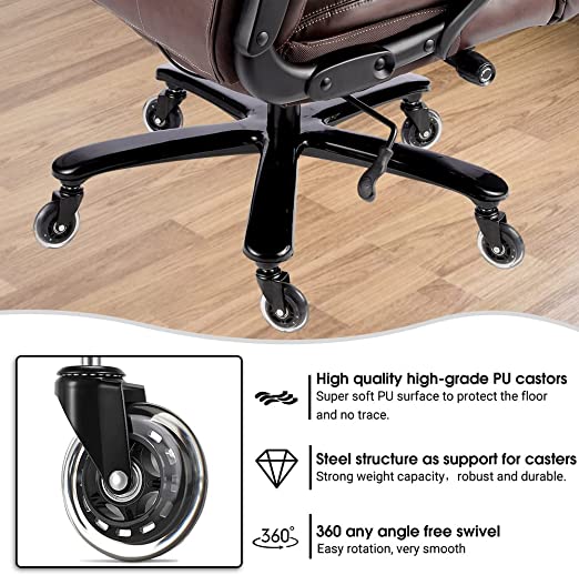 Executive Office Chair Ergonomic PU Leather Office Chair.Lumbar Support with Adjustable High Back Lumbar Support. Modern Executive Chair and Computer Desk Chair, for Heavy People Executive