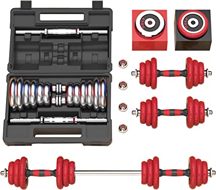 Free Weights Dumbbells Set with Connecting Rod