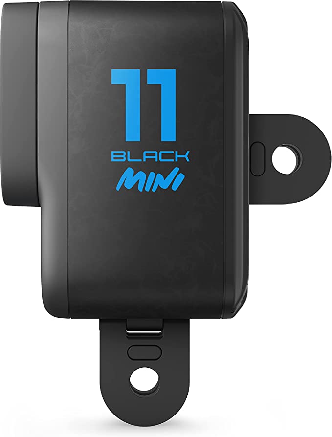 GoPro HERO11 Black Mini - Compact Waterproof Action Camera with 5.3K60 Ultra HD Video, 24.7MP Frame Grabs, 1/1.9'' Image Sensor, Live Streaming, Stabilization (CHDHF-111-RW)