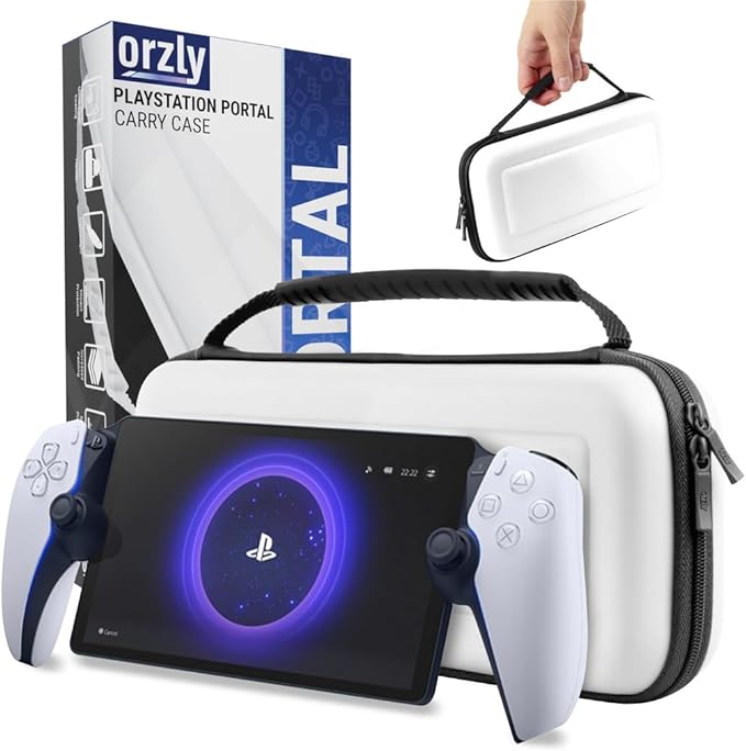 PlayStation Portal Case combines high-grade protection with a feather-light design. Portal remote player for PS5 Console holds accessories, Travel and Storage Protection for headset charger headset