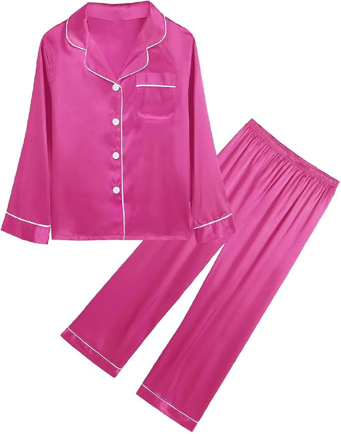 matching pajama sets are made of super soft silky material that's lightweight and smooth,skin-friendly, which can provide your family with comfort daily.