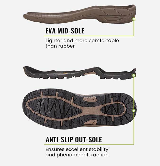Waterproof Hunting Boots for Men, Warm Insulated Rubber Boots with 7mm Neoprene,  provides heat retention properties.
