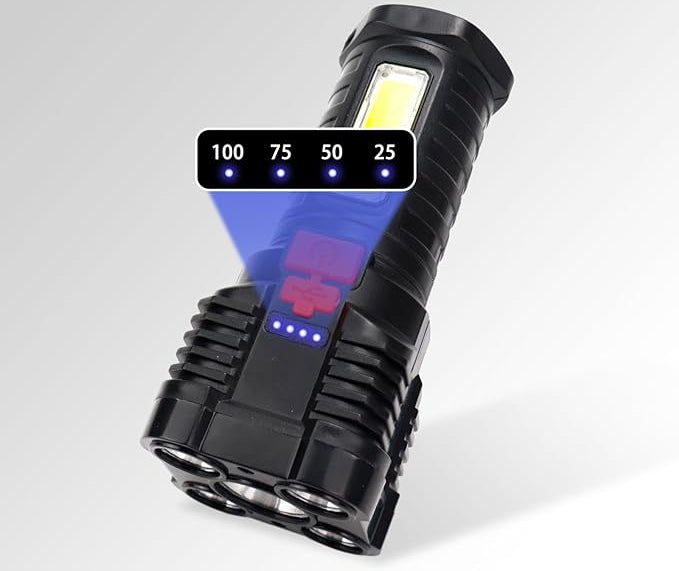 work, or emergency backup lighting, making it a valuable tool in various situations.Super Bright Waterproof Lightweight Flash Light for Camping,