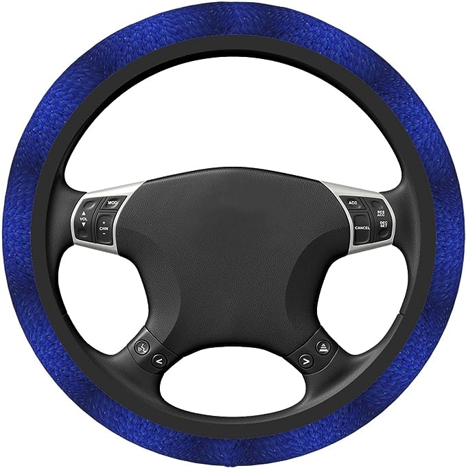 Steering Wheel Cover,  Fit for most vehicles. It is very thick and well padded but has grooves for a superior grip. Easy Installation - fits all standard steering wheels 14.5