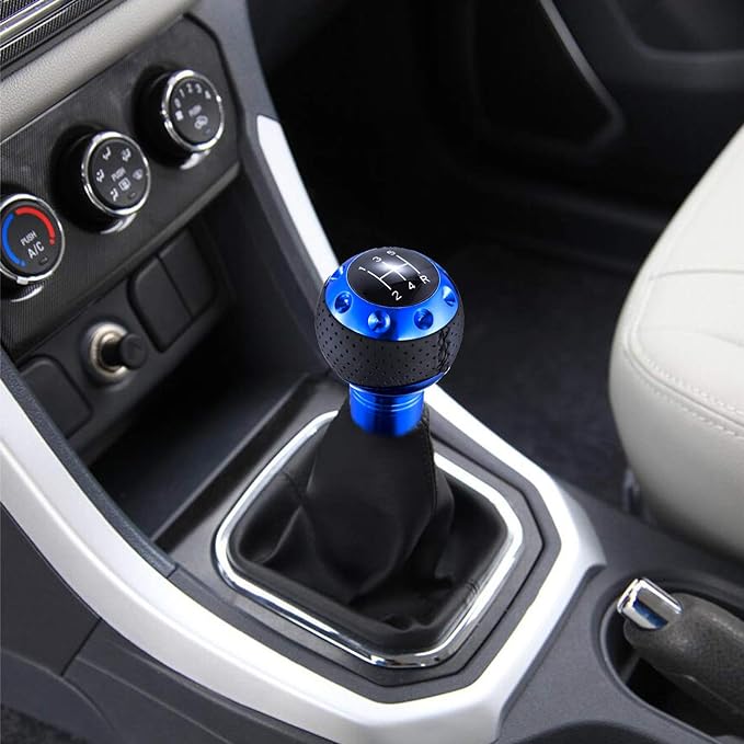 Ball Handle Manual Gear Stick Shift Lever Knob-Stick Shift Lever Knob - blue
