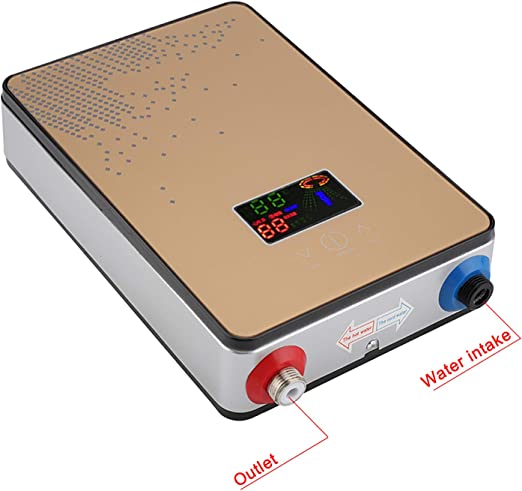Tankless Water Heater Electric 220V 6500W,Electric Instant Hot Water Heater Digital Display for Home Bathroom
