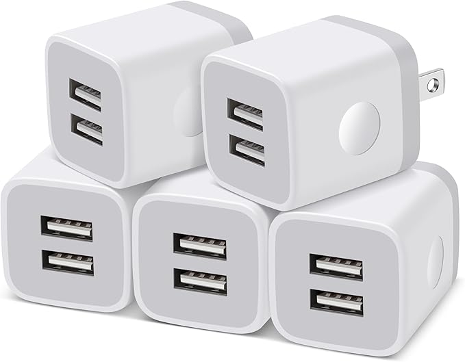 The charging block is compatible with a variety of cables and USB devices, including smartphones,Power Adapter Charging Box Brick for iPhone 14/13/12/11/Pro Max/SE/XS/XR/X/8/7/6 Plus, Samsung S23 S22 S21, Moto, LG, Android