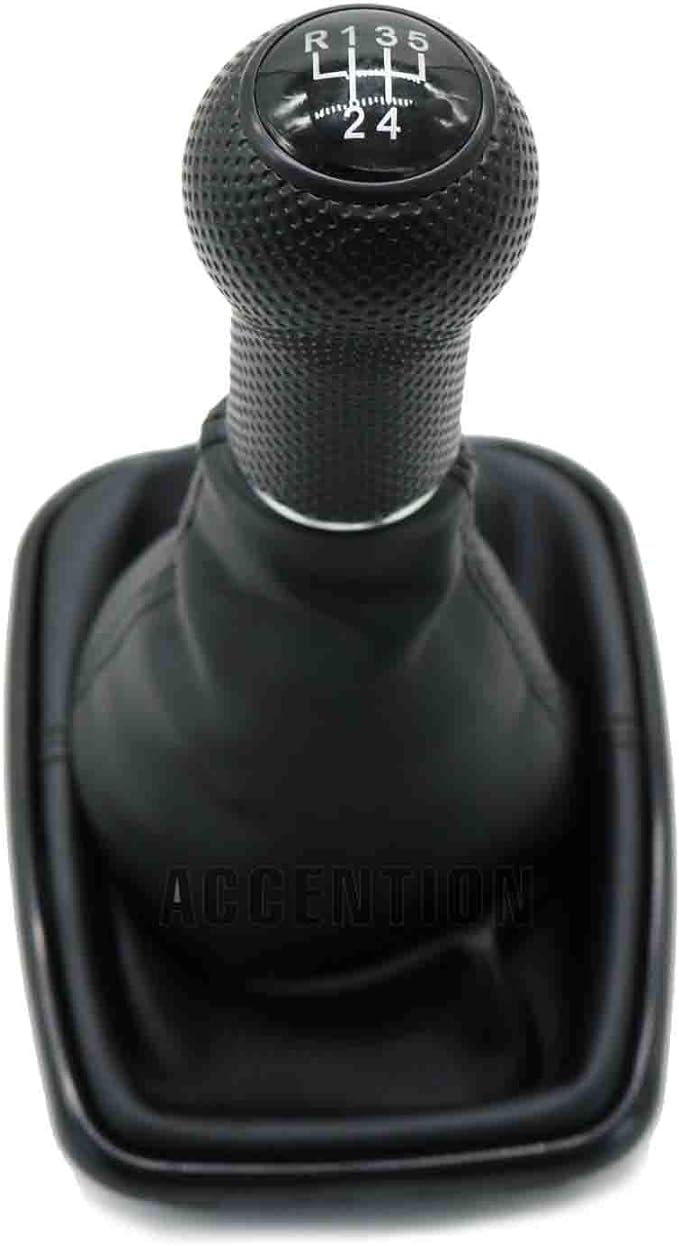 Shift Knob Lever Shifter Gaitor Boot PU Leather for Volkswagen 5 Speed Gear Shift Knob