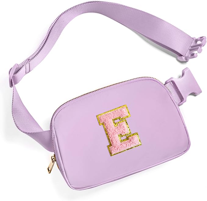 keep your daily essentials organised and everything you need close at hand, the everywhere belt bag has two zipped pockets and three mesh compartment. Fanny Pack Crossbody Bags with Initial Letter Patch Cute Stuff Birthday Gifts for Teenager Girls