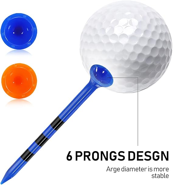 :Exclusive Step Design Helps You Achieve Consistent Golf Shots,Golf Plastic Tees 3 1/4 Unbreakable Bulk Excellent Durability Stability