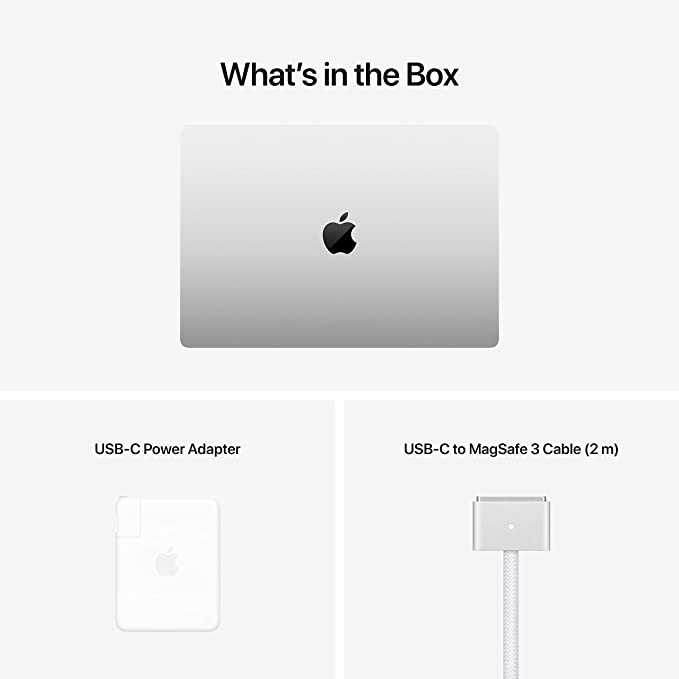 Apple 2021 MacBook Pro (16-inch, Apple M1 Max chip with 10‑core CPU and 32‑core GPU, 32GB RAM, 1TB SSD) - Silver - French