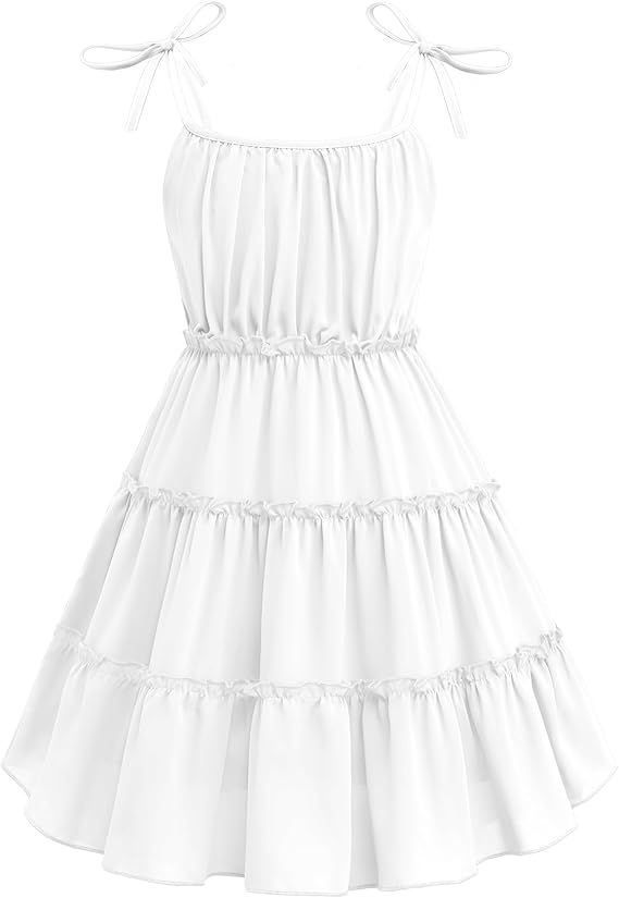 Girls mesh dress made from not-itchy, wrinkle-free and cozy material keeps kids all-day comfort, not see through. No fade and shrink after washing.