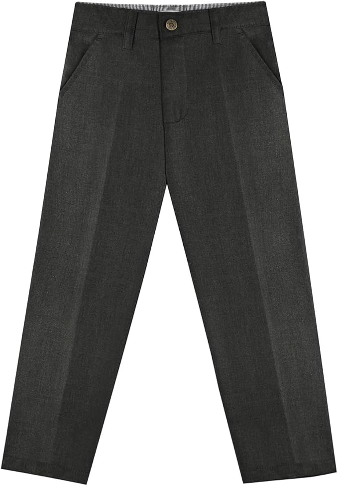 Boys love these flat front casual and formal pants because they are comfortable and long lasting. That is why we use cotton as our main material for softer and more durable trousers.