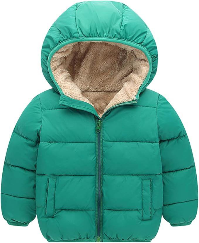 kids puffer jacket, Windproof outer material, smooth, skin-friendly and wear-resistant; Inner filler material made of natural down cotton, light weight