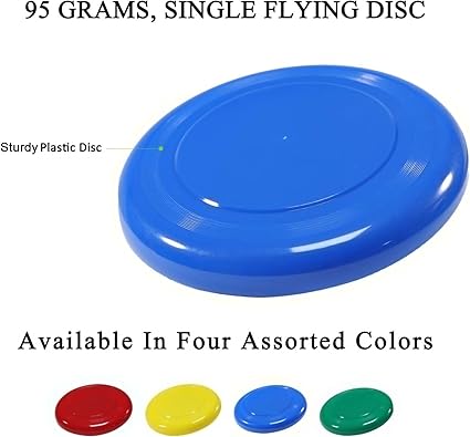 This set of flying disc is an exquisite gift for children and relatives during birthdays, Christmas and other celebrations,  Plastic Flying Disc for Kids Set of 8 Flying Disc