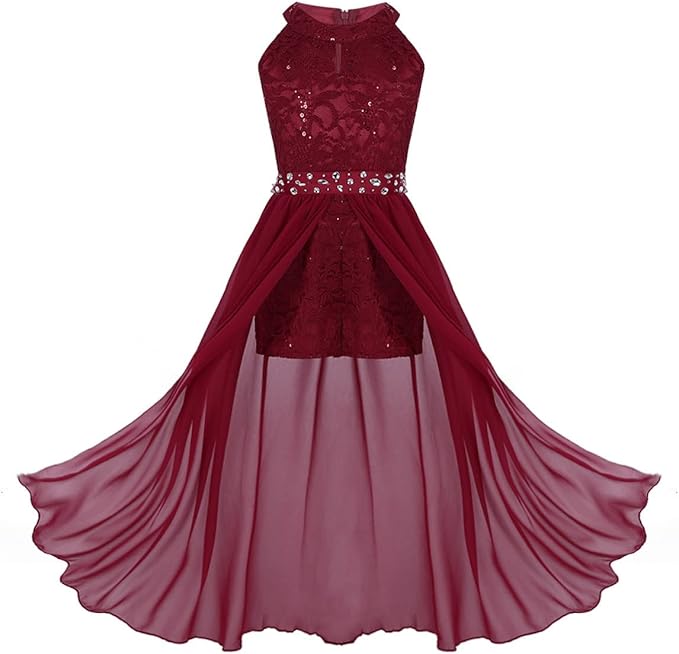 Suitable for alumni association, wedding, graduation ball, dance, party, birthday, half-formal occasion or formal occasion, Size Table means age ranges for girls, but they are for general guidance only. Hand wash recommended, low iron and do not bleach
