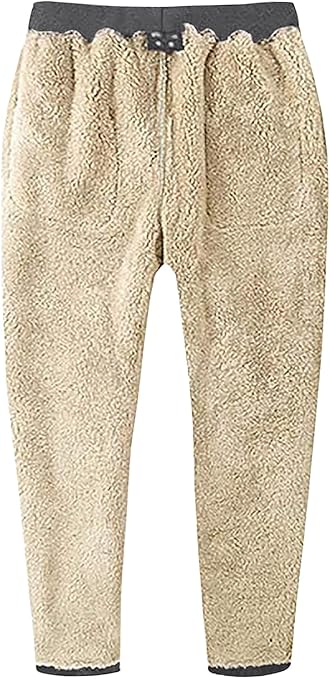 95% Cotton, 5% Spandex & Polyester, Sweatpants Winter Drawstring Open Bottom Workout Jogger Pants