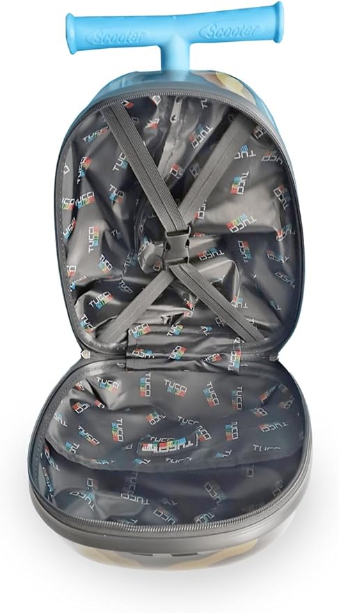 . The luggage print is protected by a layer of clear coat which also gives it a beautiful glossy shine,  Suitcase for Kids - Cute Lightweight Kids Luggage with Wheels
