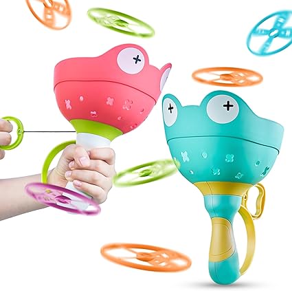 There are 32pcs discs and 3 handheld 3 different colour , Flying Disc for Kids Flying Disc Toy Outdoor Playset for Kids