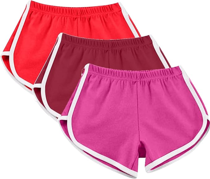 Designed with a stretchy, high-waisted waistband, these girls active shorts offer a snug yet comfortable fit, allowing for unrestricted movement during biking,