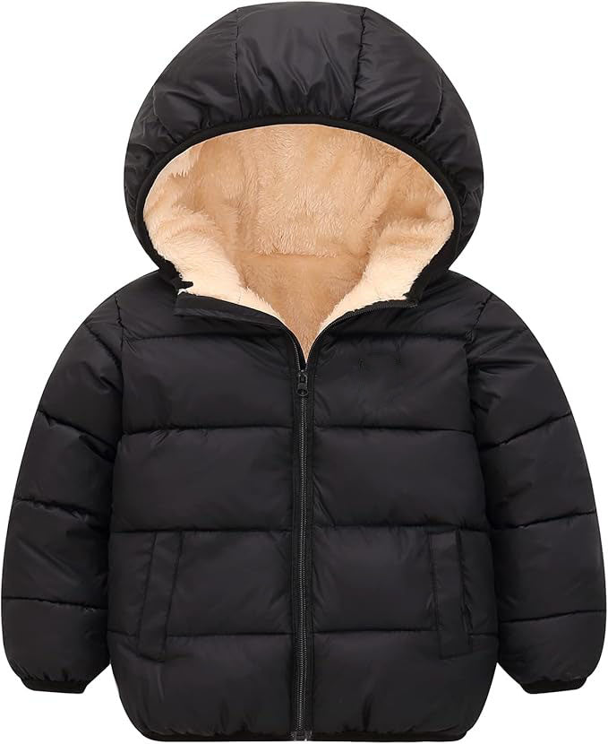 The edge of hood is designed with a stretch-contraction belt, it fits the child's head better and wraps the child more tightly. The wind won't blow into the neck.
