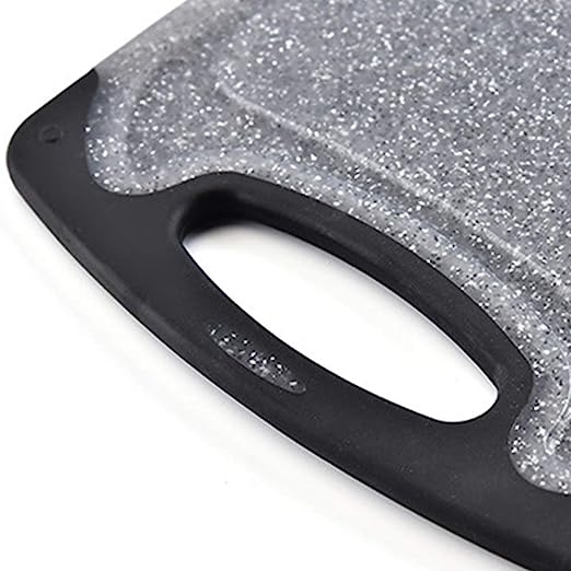 Plastic Cutting Board for Kitchen,Cutting Board BPA Free Non Slip Juice Grooves Dishwasher Safe Non Porous Set of 3 Chopping Boards Easy Grip Handle Easy to Clean