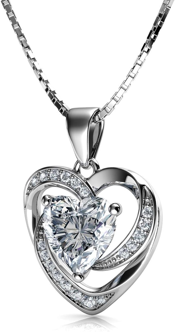 friendship and solidarity . With this symbol for love you can express a multitude of emotions with just one character , Crystal Pendant Birthstone - Fine Jewellery Love