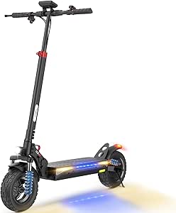 e-scooter a market favorite, selling over 100,000 units annually throughout worth, Max 40KM Range & 40KM/H Speed, 10 Inch Pneumatic Off Road Tires, Escooter for Adults with Folding & Height-Adjustable & Dual