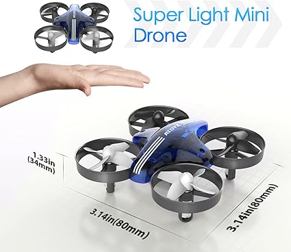 3 Speed mode also give children exciting flight experience.Quadcopter Best Drone for Kids and Beginners, AT66 RC Helicopter Plane with Altitude Hold Headless Mode One Key Return Function 3D Flips
