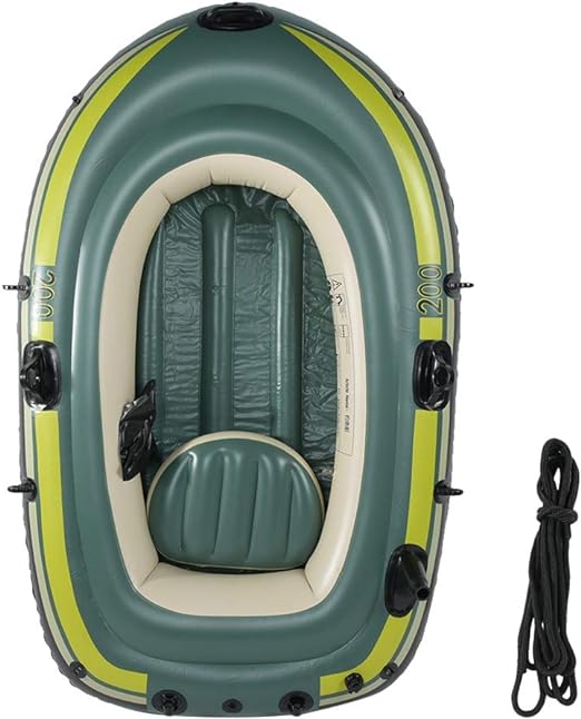 Inflatable design, easy to fold for convenient storage and transportation, Two Person Rowing Air Boat Fishing Drifting Diving Tool