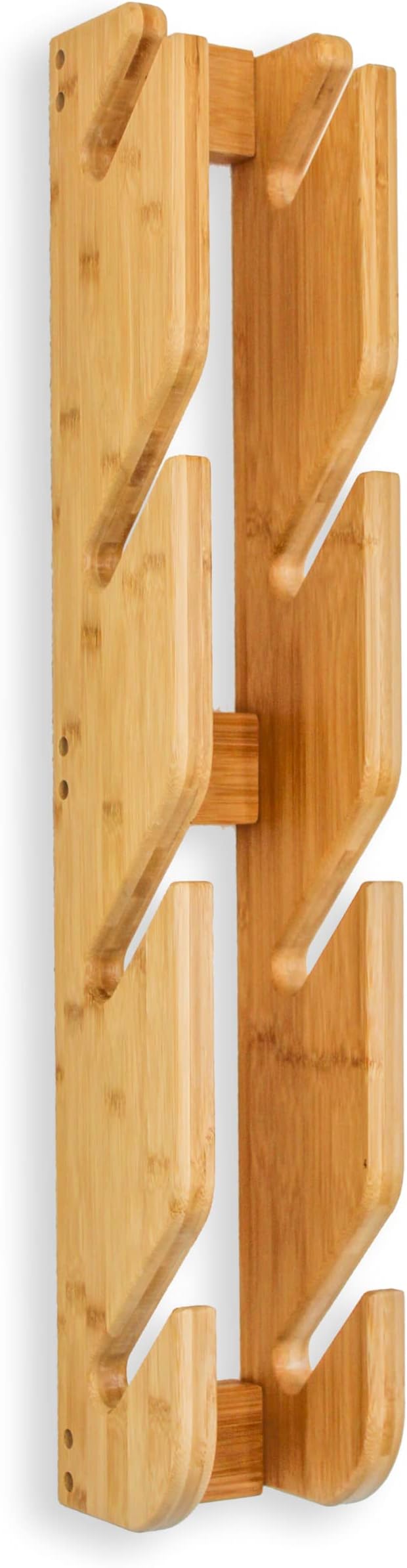 Skateboard rack is the best way to keep your boards organized! Made with beautiful bamboo,  Surf Skateboard Wall Mount Display | Snowboard Wall Storage Holds Four Boards