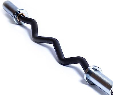 Bicep Curl Bar - Barbell Curl Bar - 28 mm Diameter, 700lb Weight Capacity