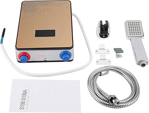 Tankless Water Heater Electric 220V 6500W,Electric Instant Hot Water Heater Digital Display for Home Bathroom