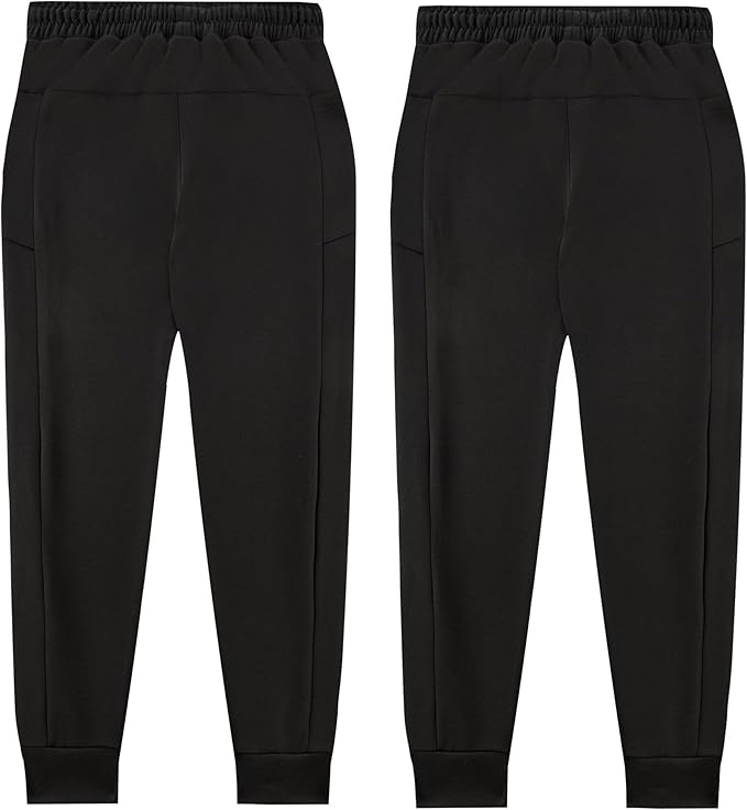 Girls sweatpants with an elastic waist and adjustable drawcord are easy to put on and take off for kids who dress themselves Sides Cuffed Bottoms and Side Pockets