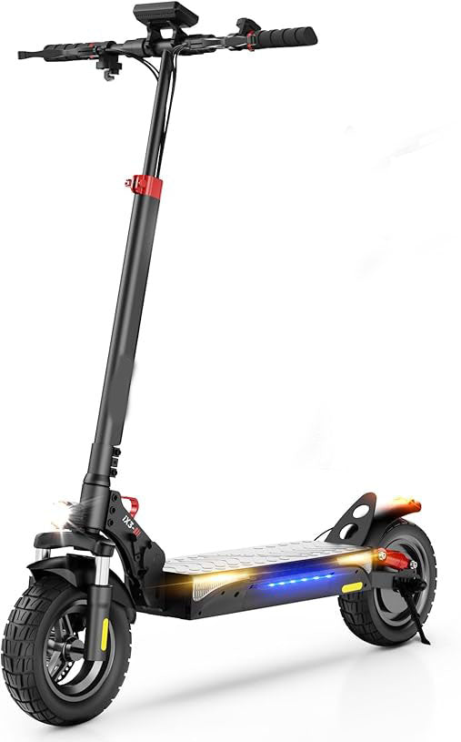 480WH battery, this scooter boasts an impressive 40 km cruising range, making it a cost-effective choice for your daily travels,  40KM/H Top Speed by 800W Rear Motor, 10