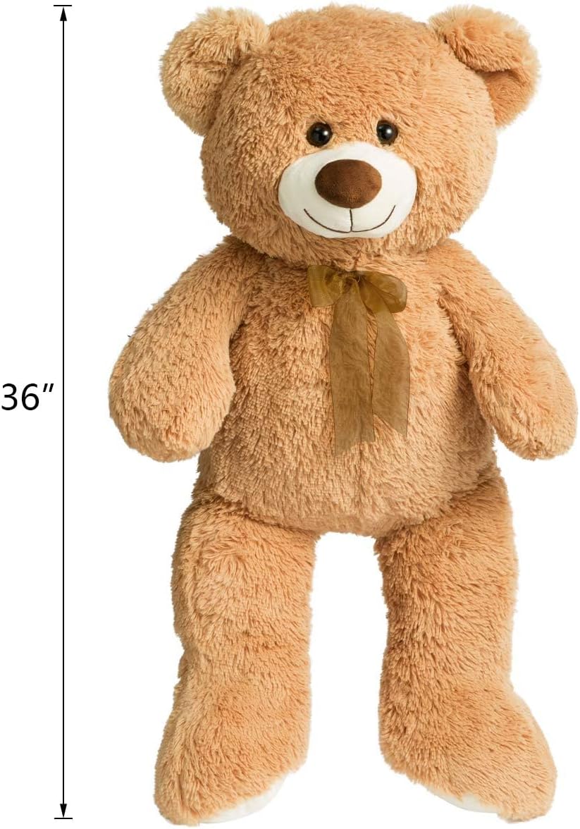 Premium Quality and size, which is Perfect for hugging and snuggling,Teddy Bears Stuffed Animals Teddy Bear Love 36 inch Tan