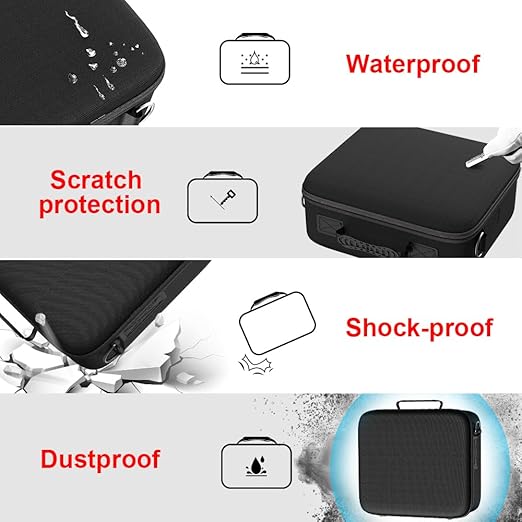 Enhance the grade of Nintendo Switch carry case, to make you feel more convenient and easier while using,  Carrying Storage Case for Nintendo Switch, Deluxe All-Protective Hard Travel Carry Bag with Handle