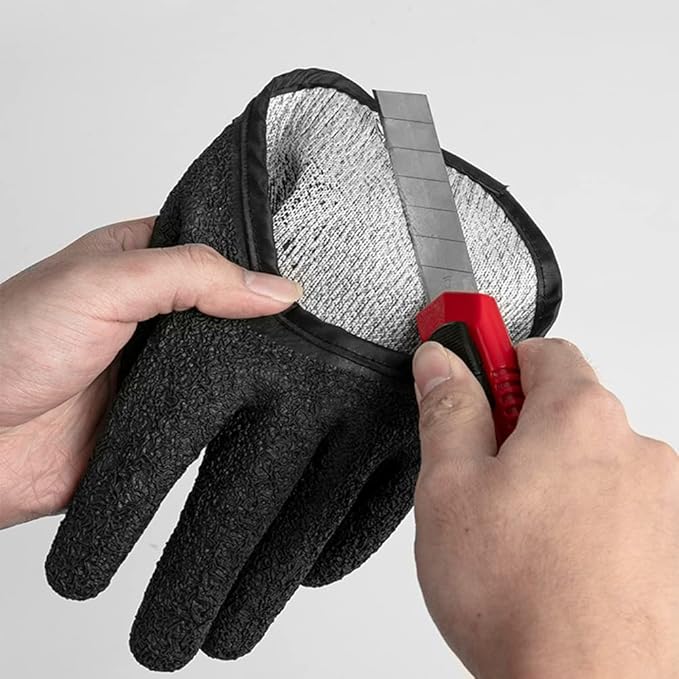 pair of gloves can help you grip slippery fish, clean fillet, slice fish and more,Fishing Glove Hunting Glove with Magnet Hooks Waterproof Corrosion Resistance Gloves