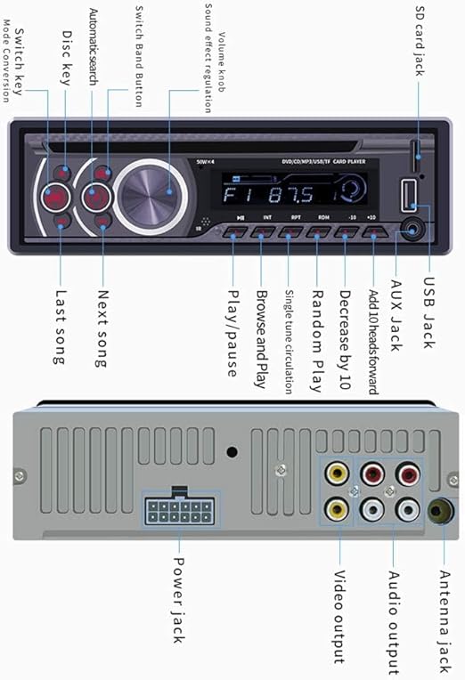 This CD Car Stereo has built in Bluetooth. Answer / make calls and be hands-free with no distractions, Single Din Car Stereo with CD DVD Player Bluetooth 1 Din Car Radio Hands Free FM Radio