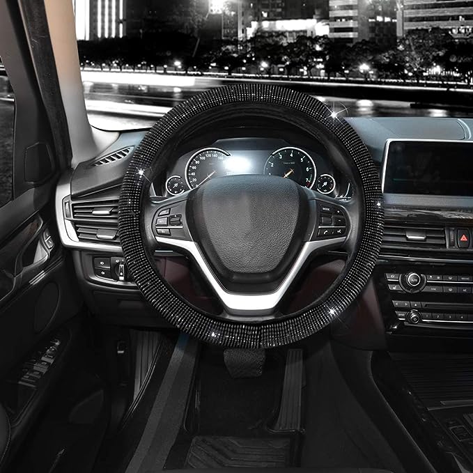 Wheel Cover for Women Men Bling Bling Crystal Diamond Sparkling,