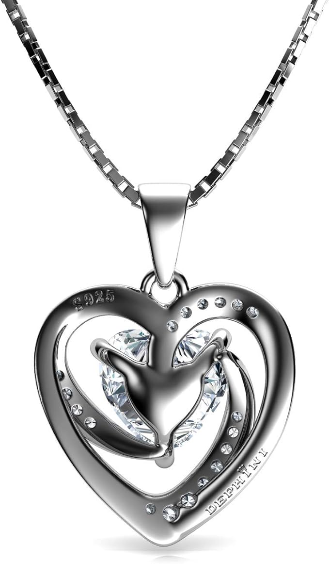 friendship and solidarity . With this symbol for love you can express a multitude of emotions with just one character , Crystal Pendant Birthstone - Fine Jewellery Love
