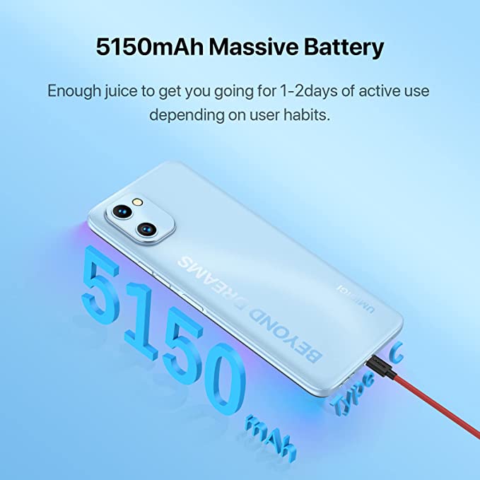 Unlocked Cell Phone Canada, UMIDIGI F3 SE (4GB + 128GB), 4G Dual SIM Smartphone, Android 11 Unlocked Smart Phone, 6.7