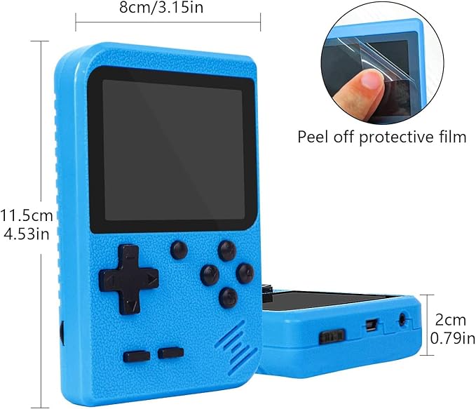Handheld Game Console Comes with Protective Shell, 3.0 Inch Screen 800 Classical FC Games,