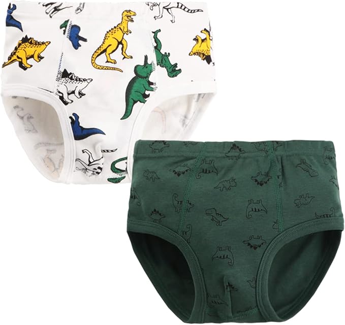 Boys Briefs: 100% cotton to boys boxershort, Briefs Soft Dinosaur Truck Little kids Toddler Underwear PACK OF 9