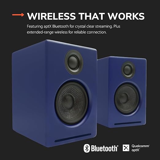 Custom tuned by musicians for that signature audioengine music and gaming sound, A2 Plus Wireless Bluetooth Desktop Speakers - 60W Computer Speakers for Music and Gaming, Speakers - 60W Computer Speakers for Music and Gaming