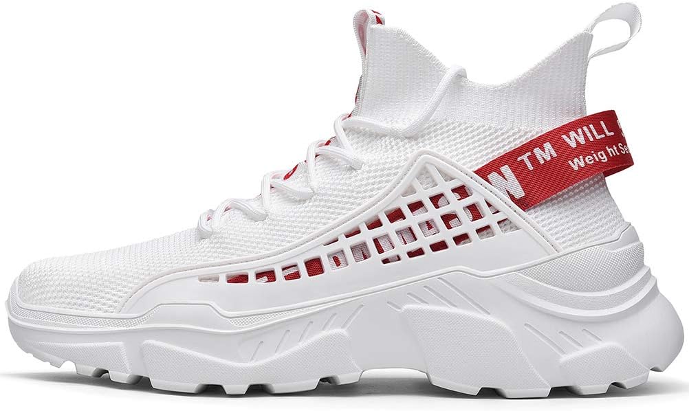 Anti-Collision and Shockproof: Reinforced heel counter helps keep the feet stable and protect from damages while you move, Athletic Walking Running Shoes Casual Sneaker