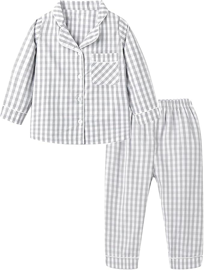 The timeless plaid design is simple yet stylish, appealing to parents looking for classic looks. Available in various colors, these pajamas cater to every child’s preference
