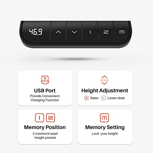 Memory Preset Controller, Stand Up Desk Adjustable Height