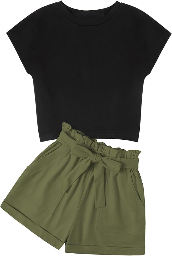 The girl summer outfit is soft and comfortable, cozy touch, durable and breathable. No harm to girl's skin,