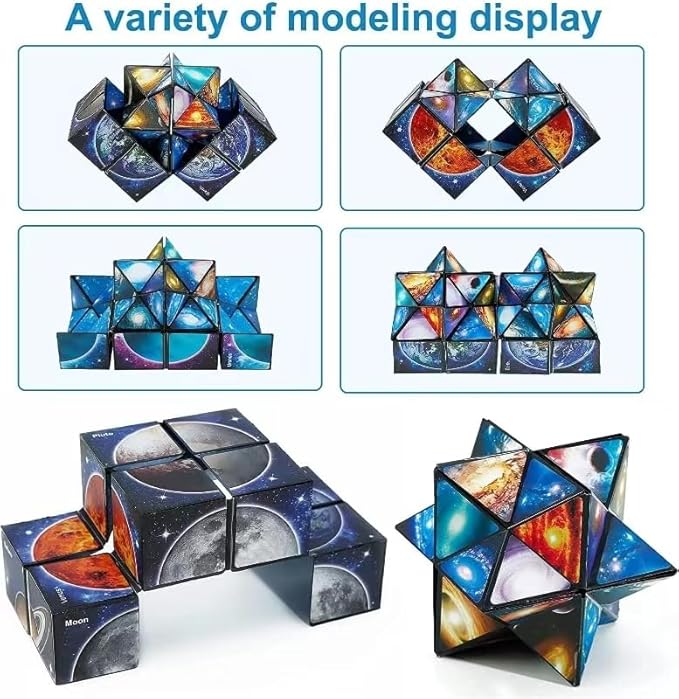 The 3d infinity cube is made from premium quality abs material which is durable.  Infinity Cube Fidget Toy,Brain Development Puzzle Games for Children